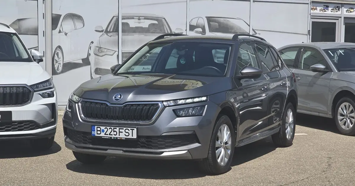 Skoda Kamiq mini SUV disponibil pentru inchiriere auto la aeroport Iasi si Suceava